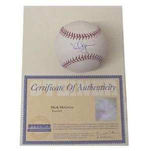  Mark McGwire Autographed AL Baseball: Sports & Outdoors