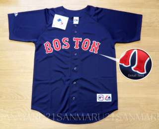 MLB Boston Red Sox Majestic Mens jersey 2XL Navy NEW  
