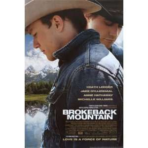  Brokeback Mountain Poster ~ Heath Ledger ~ Love is a force 