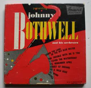 Johnny Bothwell Brunswick 45rpm Box Set 1952  