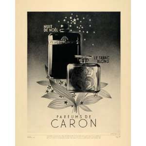  1936 Ad Caron Perfume Nuit De Noel Le Tabac Blond 