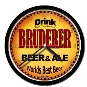  BRUDERER beer and ale cerveza wall clock: Everything Else