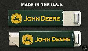 Box Cutter tractor farm John Deere logo knife Magnetic  