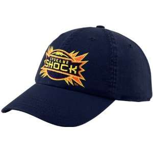  AFL Spokane Shock Navy Blue Official Washed Twill 