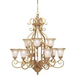   1872GBR 9 Light Edenvale Chandelier, Golden Brulee: Home Improvement