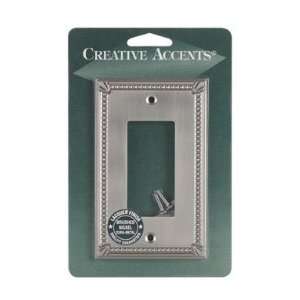   Creative Accents Brushed Nickel Wall Plate (3017BN): Home Improvement