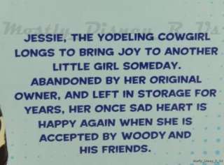 Disney Store Exclusive Toy Story 3 Pull String Talking Cowgirl Jessie 