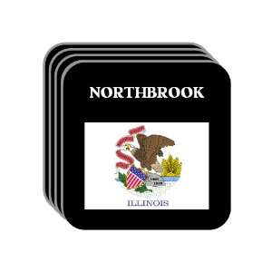  US State Flag   NORTHBROOK, Illinois (IL) Set of 4 Mini 