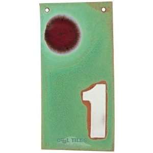 Modern flats with spots house numbers   #1 in copper patina, matador r