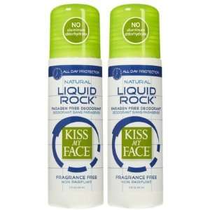 Kiss My Face Paraben Free Liquid Rock Roll On Deodorant Fragrance Free 
