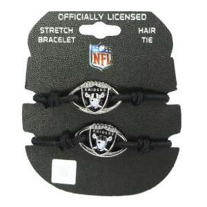   Oakland Raiders   NFL Stretch Bracelets / Hair Ties: Sports & Outdoors