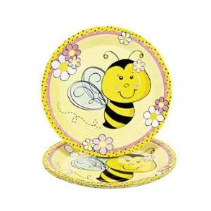  8 Bee Party Dinner Plates   Tableware & Party Plates: Toys 
