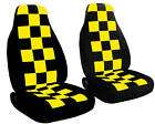 CHECKERED CAR SEAT COVERS 12 COLORS TO CHOOSE