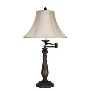     Antique Rust Swing Arm Table Lamp   BO 581TB: Home Improvement