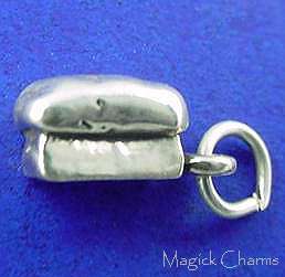 Sterling Silver LOAF OF BREAD 3D TINY Baking Charm  