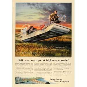  1957 Ad Aluminum Swamp Lands Buggies Wet Grass Fan Art 