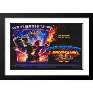 Shark Boy & Lava Girl in 3 D 32x45 Framed and Double Matted Movie 