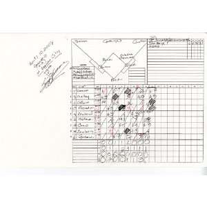 Suzyn Waldman Handwritten/Signed Scorecard Yankees at Royals 4 10 2008
