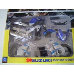  Model Kit Suzuki Motorcycle GSX R1300R Hayabusa 112 Blue 
