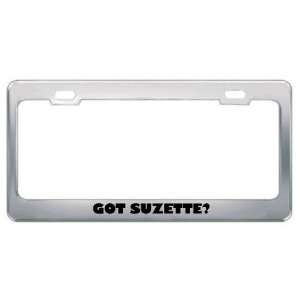  Got Suzette? Girl Name Metal License Plate Frame Holder 