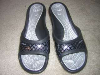 CROCS Sassari Rubber Wedge Slide Sandals Womens Sz 10  