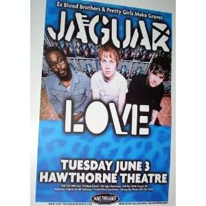  Jaguar Love Poster   Concert Flyer