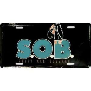    LP   407 SOB Sweet Old Buzzard License Plate   950: Automotive