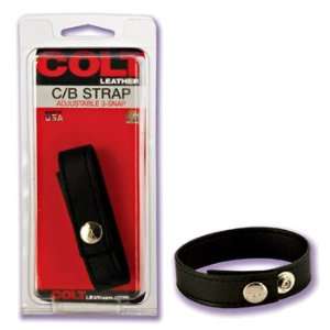  California Exotics COLT Adjustable 3 Snap Leather Strap 