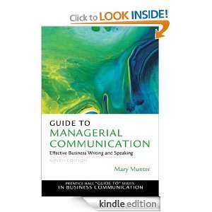  in Business Communication): Mary Munter:  Kindle Store