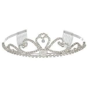   Wedding Princess Tiara Crown with Pave Crystal Arches: Everything Else