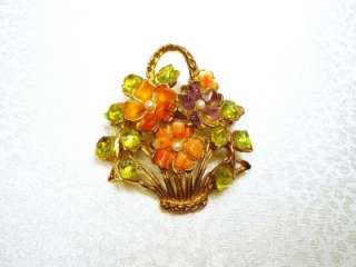   brooch ges gesch 126 bsk vintage rhinestone brooch lovely floral