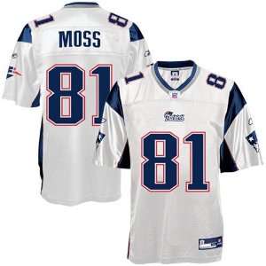 Randy Moss #81 N.E. Patriots NFL Replica Jersey White Size 52 (XL 