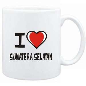 Mug White I love Sumatera Selatan  Cities  Sports 