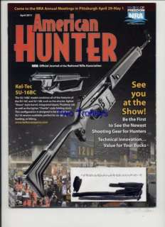 American Hunter April 2011 Kel Tec SU 16BC CSM A 10 Gun  