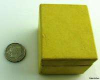Vintage JEWELRY BOX   Sturdy Paper A Stowell Boston Cloth Ring Earring 