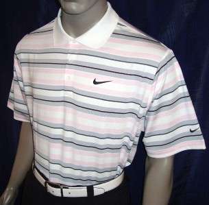 101) XL Nike Golf UV Stretch Text Strp Tour Polo Shirt  