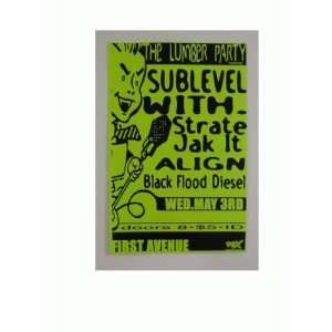  Sublevel Handbill Poster Minneapolis Sub Level: Everything 