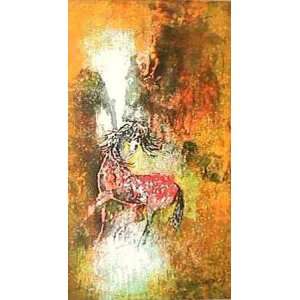  Chevaux en Liberte III by Lebadang , 19x33: Home & Kitchen