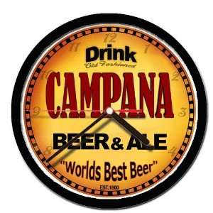  CAMPANA beer and ale cerveza wall clock: Everything Else