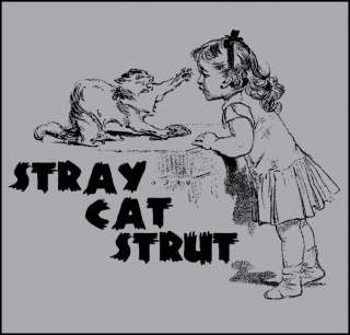 Women STRAY CATS Strut Punk Rockabilly Lady Shirt S 3XL  
