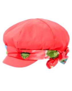 NWT Gymboree Burst of Spring Hat 3 4 5 6 7 Coral Pageboy Floral Band 