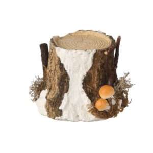   Frosted Tree Trunk Display Stand Christmas Decorations