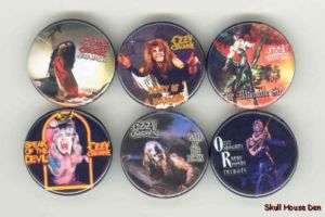 OZZY OSBOURNE 6 new Buttons/Magnets  