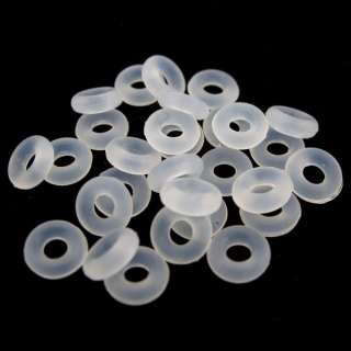 80x Rubber Spacer Bead Fit Stopper Beads Charms 160271  