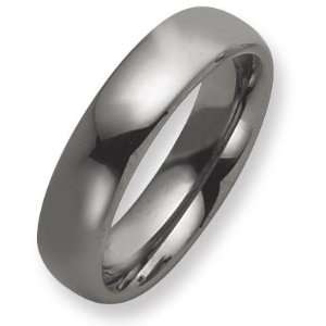  6mm Domed Tungsten Ring/Tungsten Carbide: Jewelry