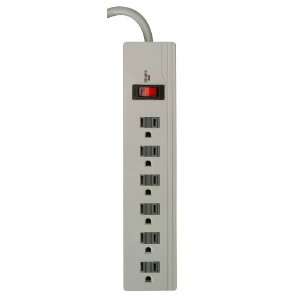  Woods 41452 6 Outlet Surge Protector with 3 Foot Cord 