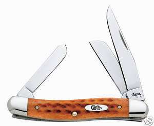 CASE XX KNIVES HARVEST ORANGE STOCKMAN KNIFE MINT #7403  