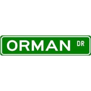 ORMAN Street Name Sign ~ Family Lastname Sign ~ Gameroom, Basement 