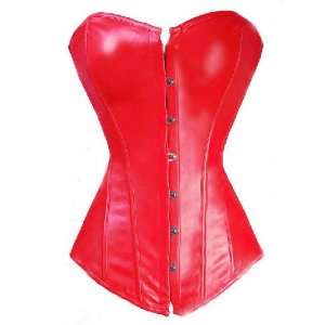  Red Leather Strapless Corset: Everything Else