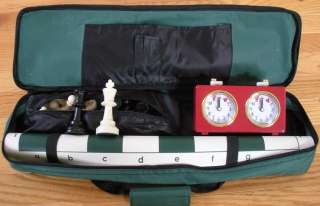 DELUXE CARYALL CHESS BAG FOR SET CLOCK PIECES  